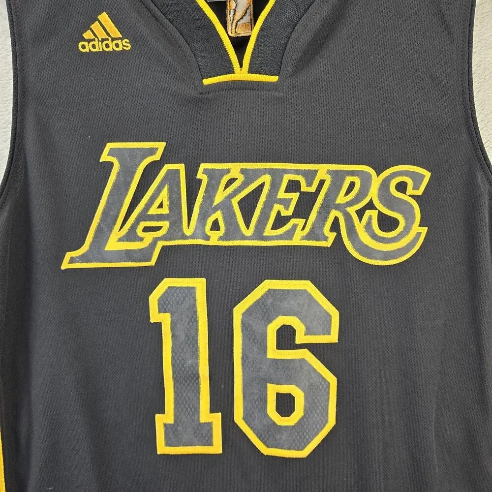 Adidas Los Angeles Lakers Pau Gasol Jersey Mens Medium Limited Edition Rare